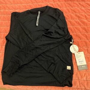 NWT Vuori Daydream Crew Black Heather XS